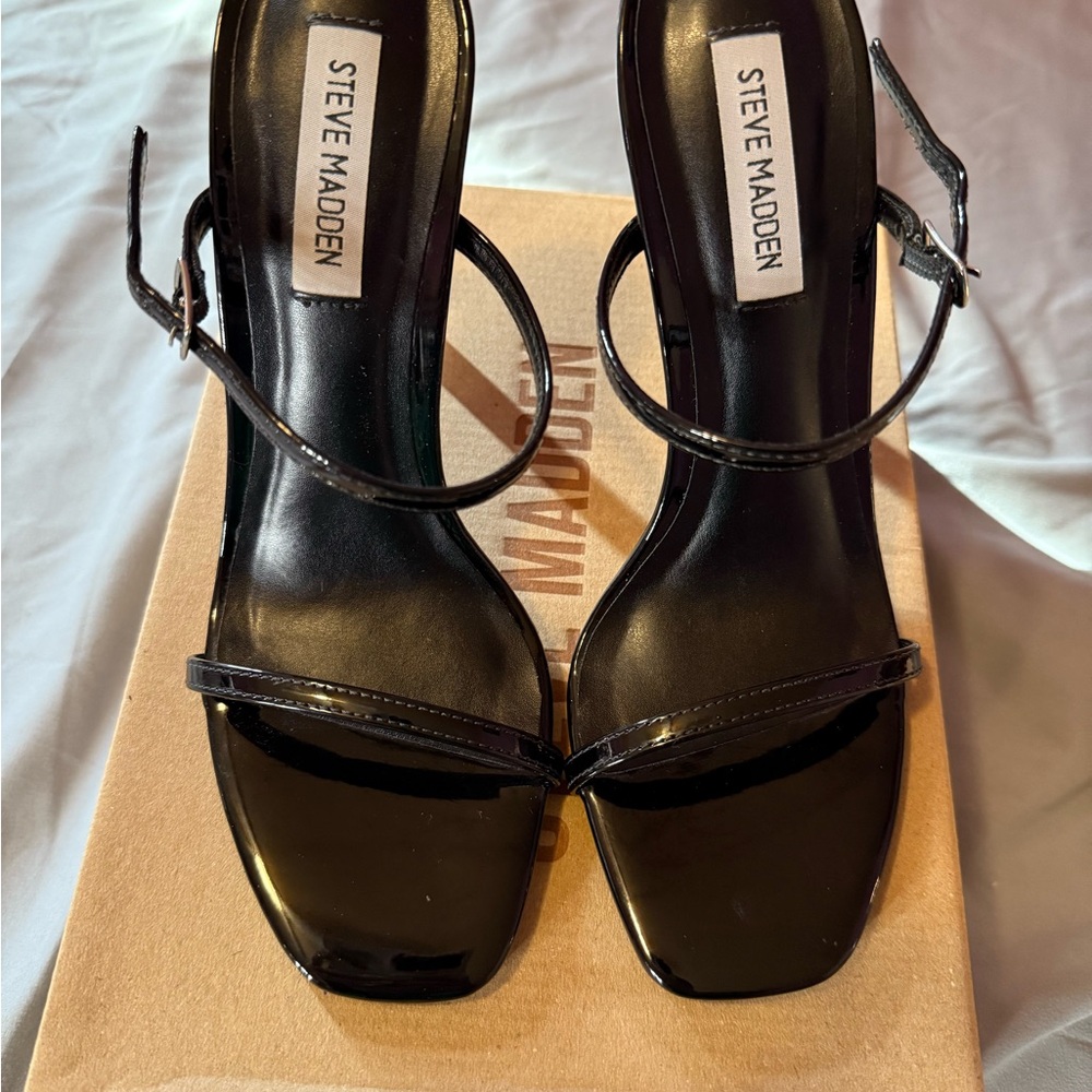 Steve Madden Black Patent Leather Heels